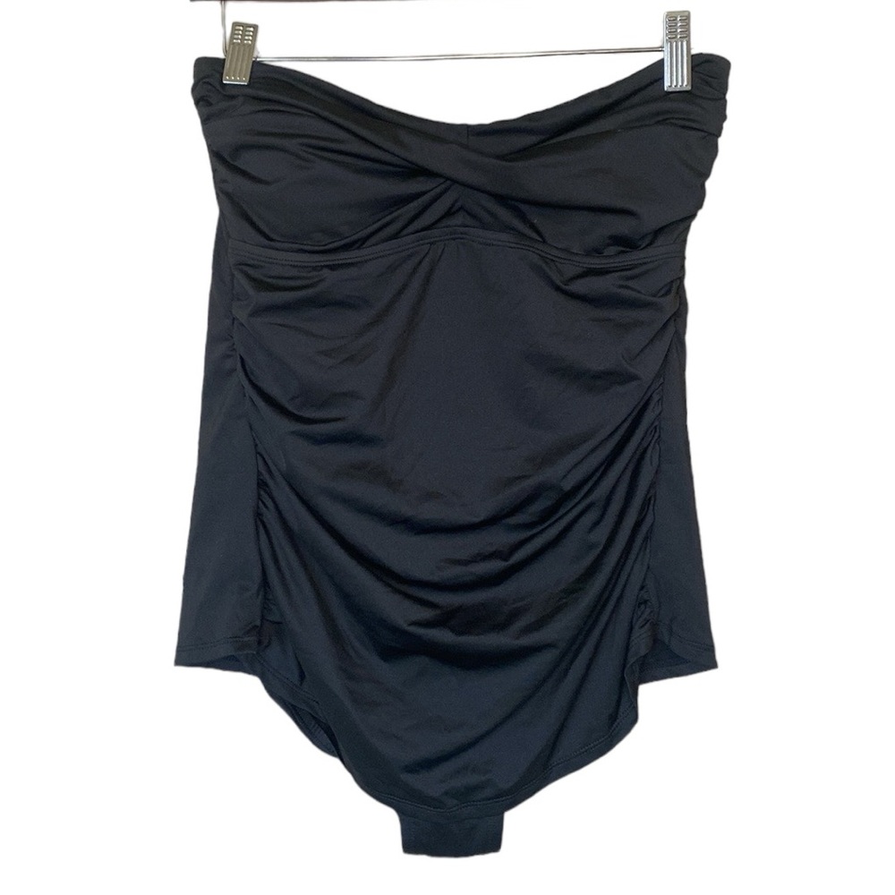 CleanWater One Piece Halter Black Padded Swimsuit M